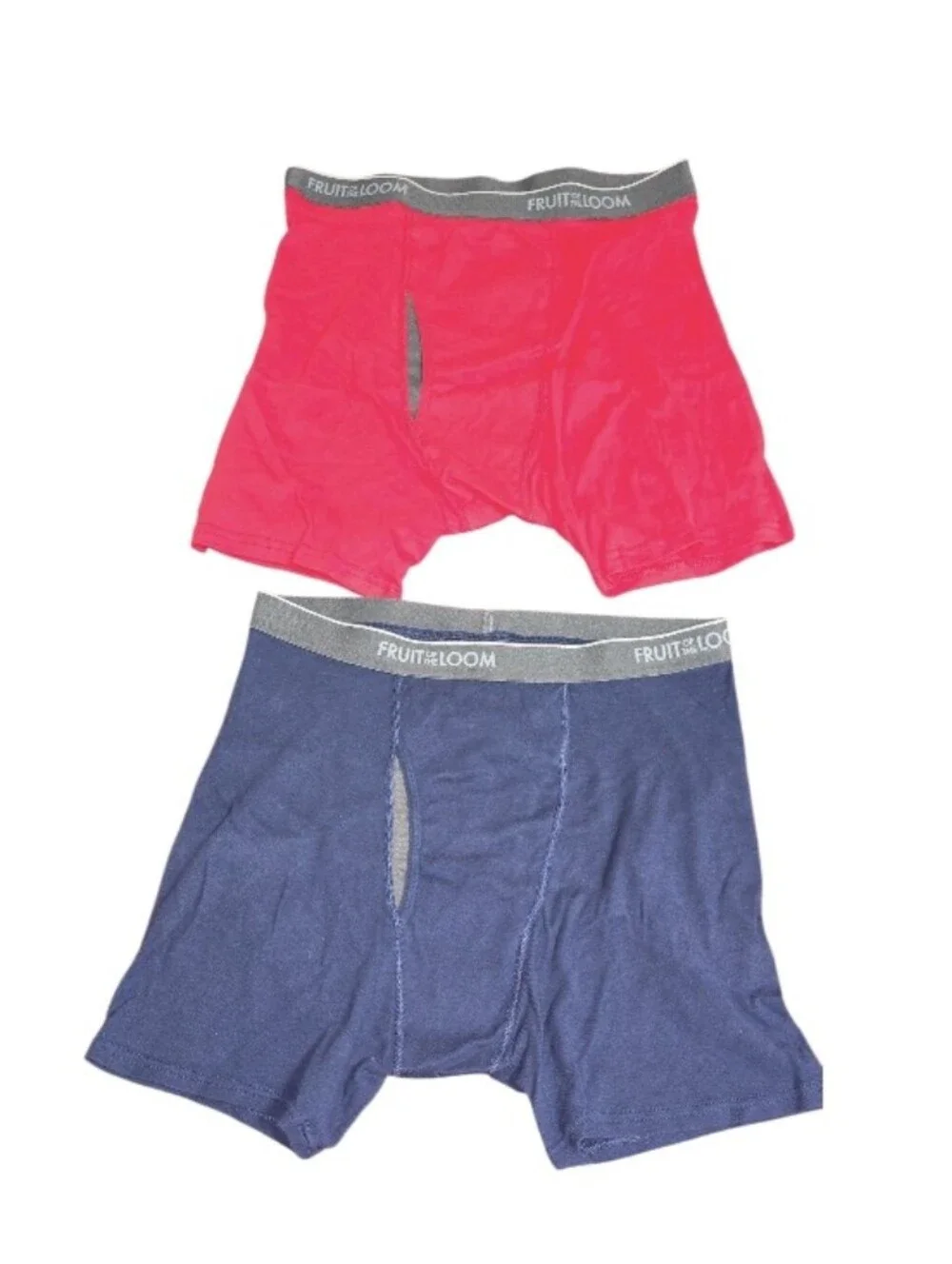 #50001 Fruit of the Loom Red Men's 4pc  Boxer Briefs with Contrast Fly
